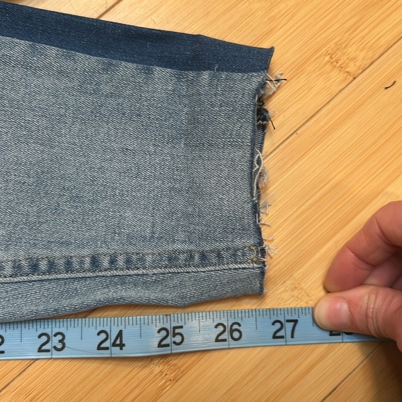 Spanx Side Stripe Distressed Skinny Denim Jeans size Medium - Picture 13 of 15